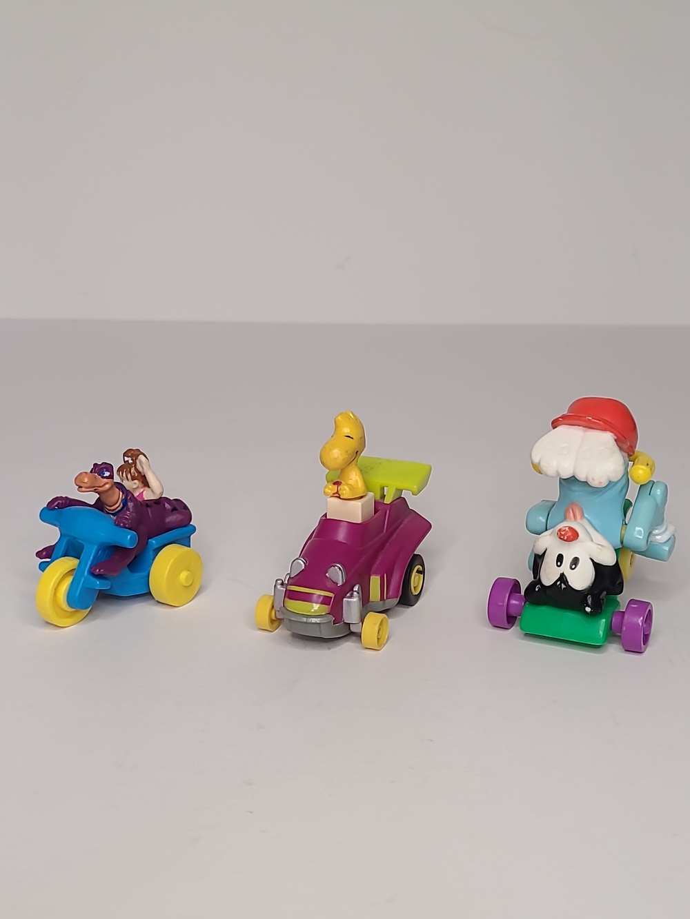 Vintage McDonald's Happy Meal Cars Pebbles Flintstones Peanuts Animaniacs